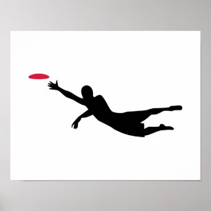Disc golf frisbee poster