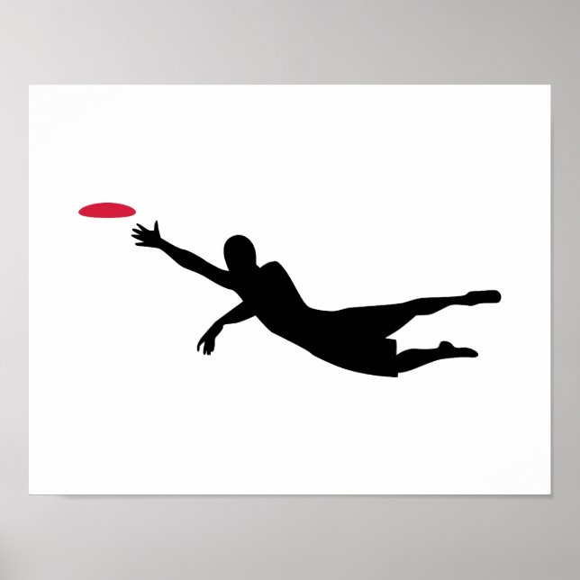 Disc golf frisbee poster (Front)