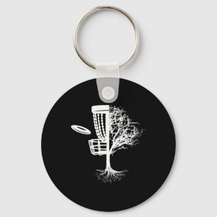 Disc Golf Frolf Flying Half Tree Frisbee Golf Frol Keychain