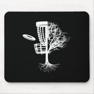 Disc Golf Frolf Flying Half Tree Frisbee Golf Frol Mouse Pad