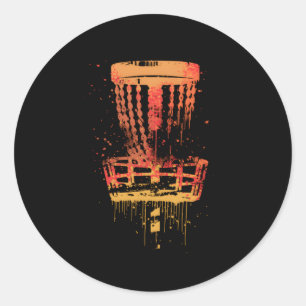 Disc Golf Frolf Frisbee Golf Classic Round Sticker