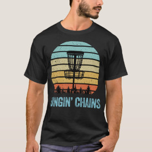 Disc Golf Funny Banging Chains Retro Disc Golf Gif T-Shirt