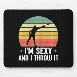 Disc Golf Funny Disc Golfer I'm Y And I Throw It F Mouse Pad