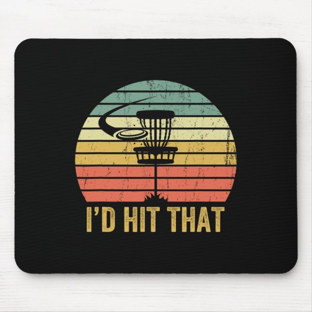Disc Golf Funny Frisbee Disc Sport Father's Day  Mouse Pad (Front)