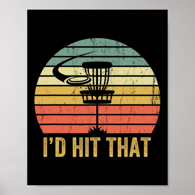 Disc Golf Funny Frisbee Disc Sport Father's Day  Poster (Front)