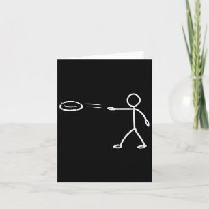 Disc Golf Funny Frisbee Frolf Men Women Kids Card