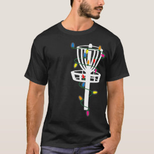 Disc Golf Funny Frisbee Sports Gift With Christmas T-Shirt