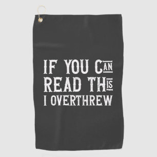 Disc Golf Funny Quote Funny Frisbee Lovers Towel