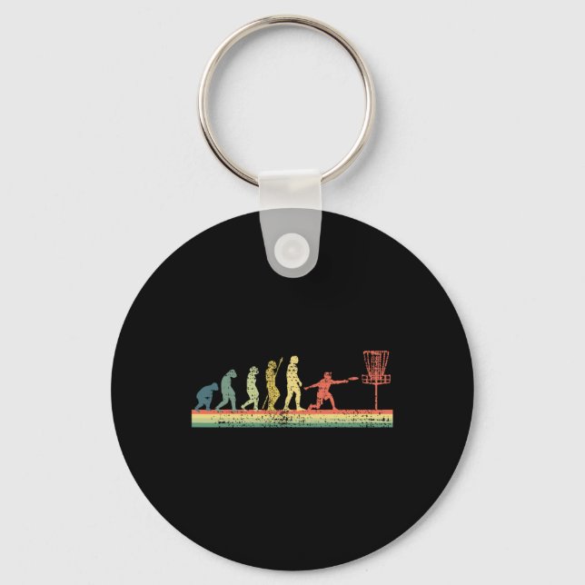 Disc Golf Funny Sports Gift  Keychain (Front)