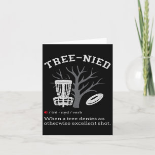 Disc Golf - Funny Stupid Tree Tree-nied Iii Card
