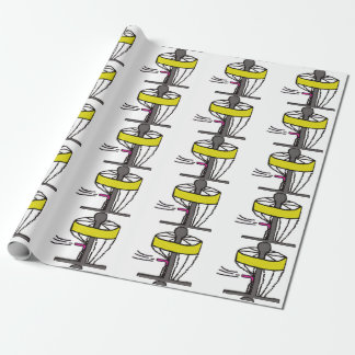 Disc golf gift wrapping paper
