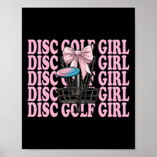 Disc Golf Girl Disc Golf Mom Mother's Day Discgolf Poster