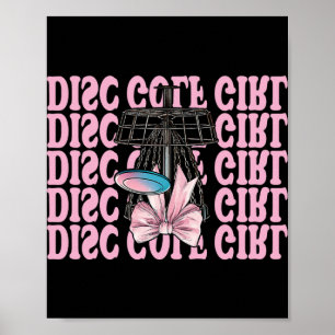 Disc Golf Girl Disc Golf Mom Mother's Day Discgolf Poster