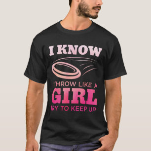 Disc Golf Girl Funny Disc Golfing Lover Player Gif T-Shirt