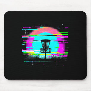 Disc Golf Glitch - Vintage Disc Golf Lover Mouse Pad
