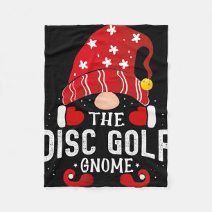 Disc Golf Gnome Matching Christmas Pjs For Family Fleece Blanket