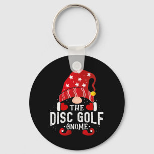 Disc Golf Gnome Matching Christmas Pjs For Family  Keychain