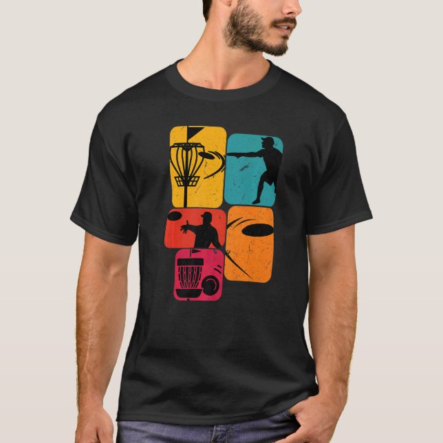Disc Golf Golf Retro T-Shirt (Front)