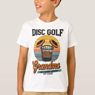 Disc Golf Grandma Bold Block T-Shirt