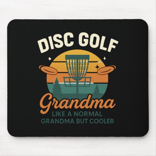 Disc Golf Grandma Champion Chains  Mouse Pad (Front)