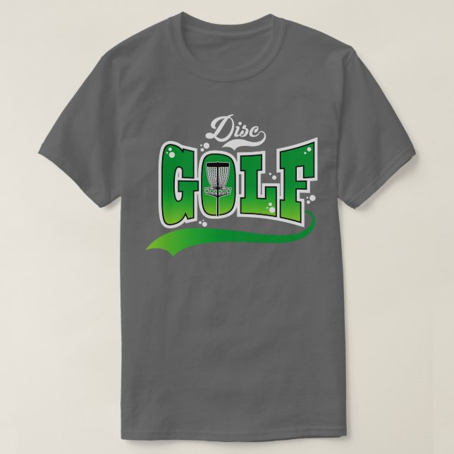 Disc Golf Green T-Shirt (Design Front)