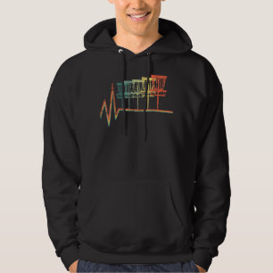 Disc Golf Heart Beat Disc Golf Lovers Hoodie