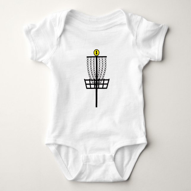 Disc Golf Hole Baby Bodysuit (Front)