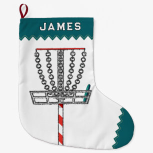 Disc Golf Holiday Gift Large Christmas Stocking