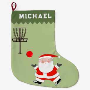 Disc Golf Holiday Gift Large Christmas Stocking