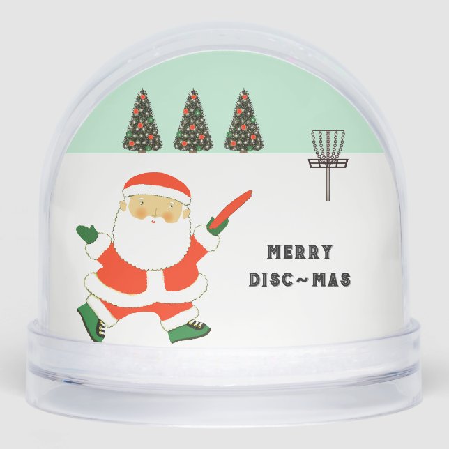 Disc Golf Holiday Gift Snowglobe (Front)