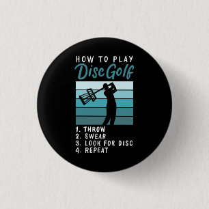 Disc Golf - How To Play Disc Golf 1 Inch Round Button