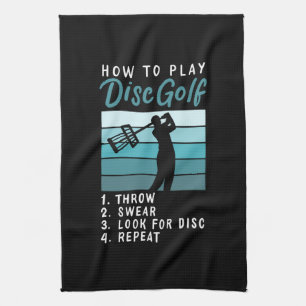 Disc Golf - How To Play Disc Golf Kitchen Towel