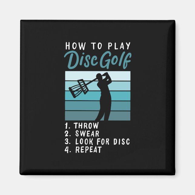 Disc Golf - How To Play Disc Golf Magnet (Front)