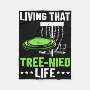 Disc Golf Humour Disc Golf Player Frisbee Disc Gol Fleece Blanket