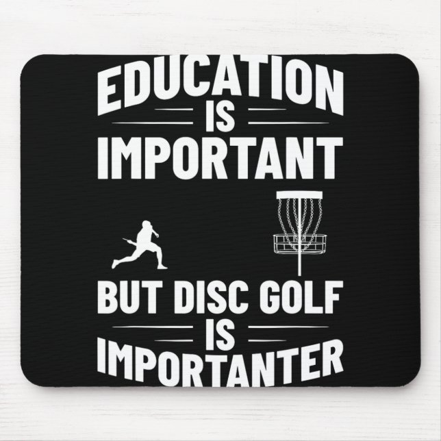 Disc Golf Humour Disc Golf Player Frisbee Disc Gol Mouse Pad (Front)