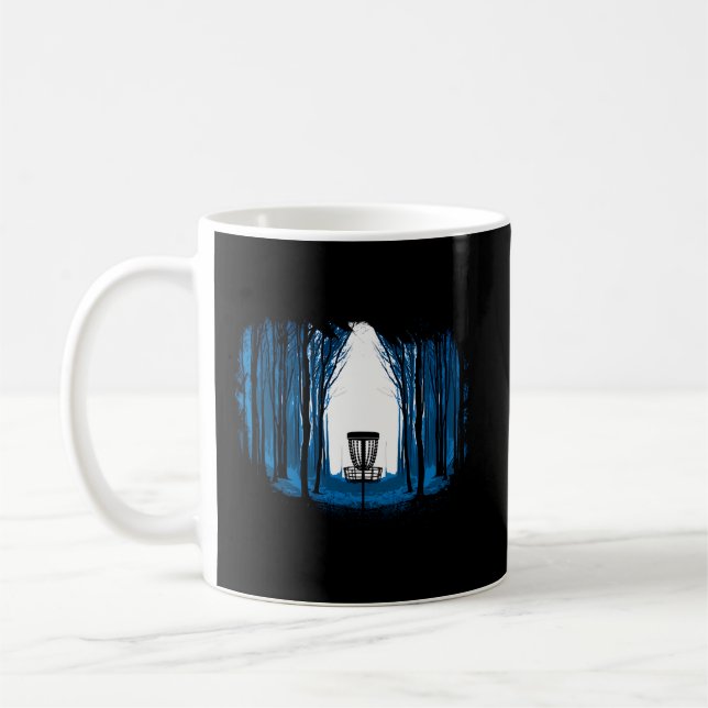 Disc Golf Into The Woods Coffee Mug (Left)