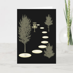 Disc Golf Into The Woods Disc Golf Funny Birthday Card