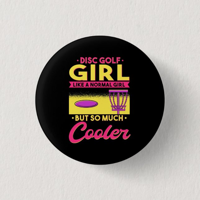 Disc Golf Is Cool 1 Inch Round Button (Front)