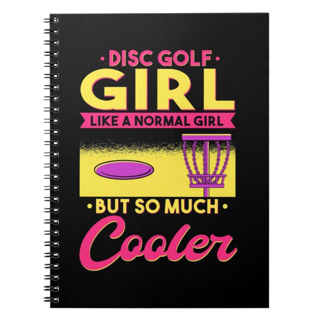 Disc Golf Is Cool Notebook (Front)