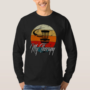 Disc Golf Is My Therapy' Vintage Retro Men Father' T-Shirt