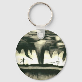 Disc Golf Key Chain--Bag Tag Hypnotic and Moving Keychain