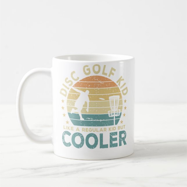 Disc Golf Kid Disc Golf Player Funny Coffee Mug (Left)