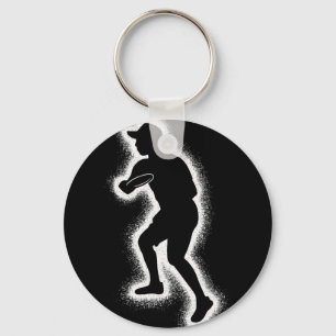 Disc Golf Kids Boys Men Disc Golfer Player Keychain