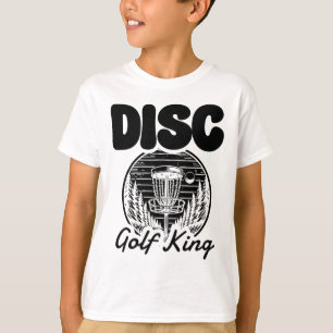 Disc Golf King Ultimate Frisbee Folf Design T-Shirt