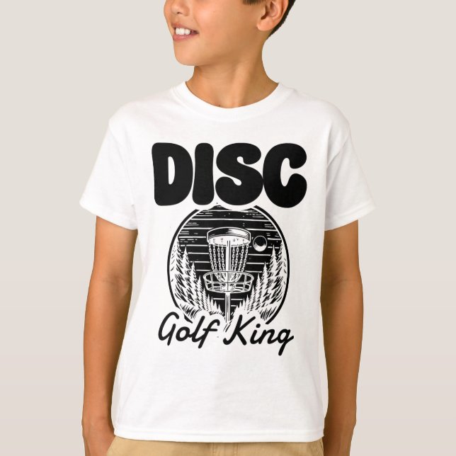 Disc Golf King Ultimate Frisbee Folf Design  T-Shirt (Front)