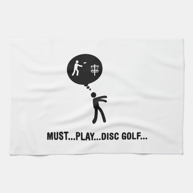 Disc Golf Kitchen Towel (Horizontal)