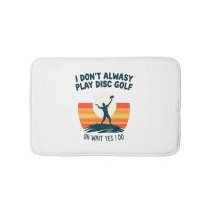 Disc Golf Lover T-Shirt Design Bath Mat