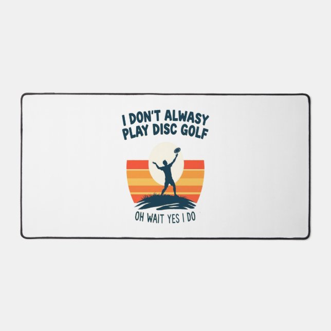 Disc Golf Lover T-Shirt Design Desk Mat (Front)