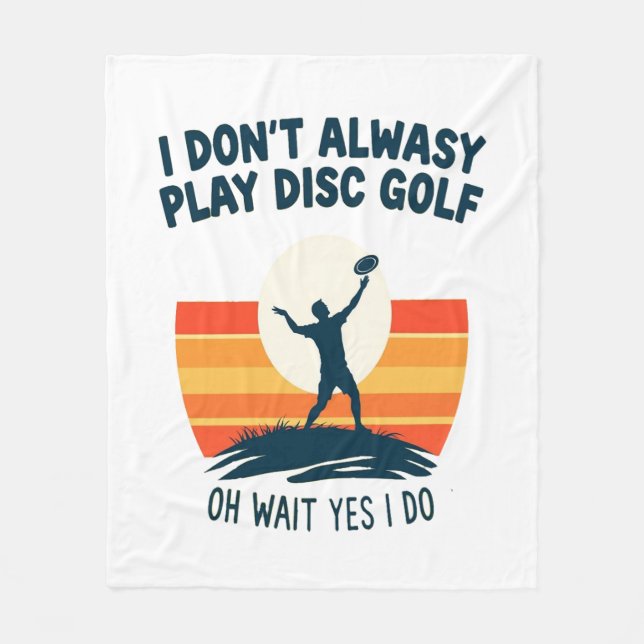 Disc Golf Lover T-Shirt Design Fleece Blanket (Front)