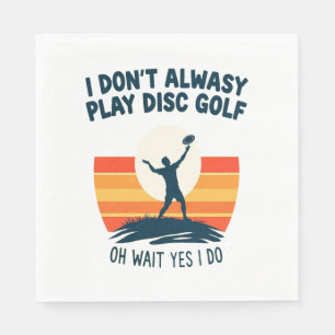 Disc Golf Lover T-Shirt Design Napkin